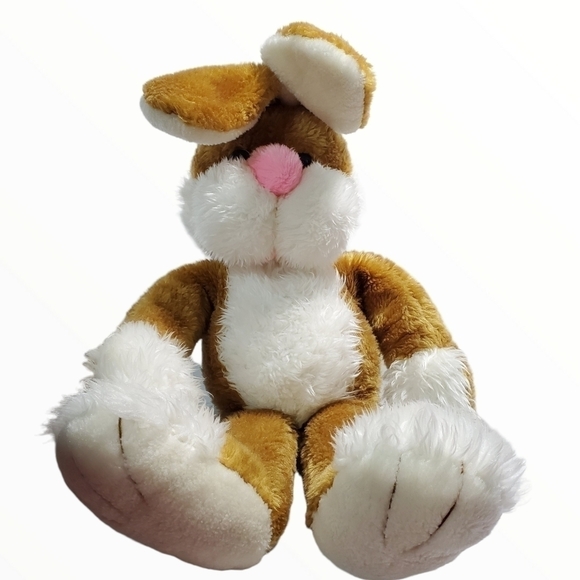 Vtg 1980 MTY International Large plush brown bunny Rare HTF - Picture 4 of 11